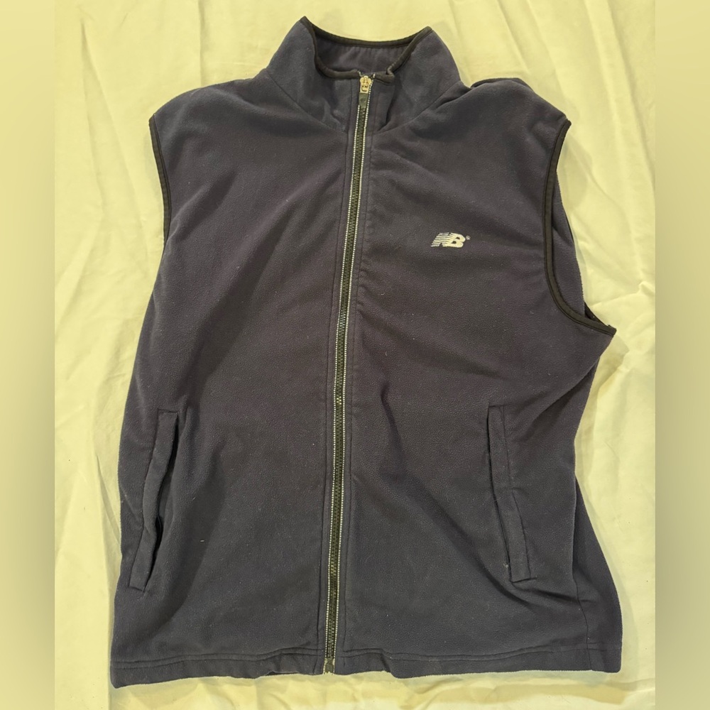Chicago Marathon New Balance Dark Blue Fleece Vest